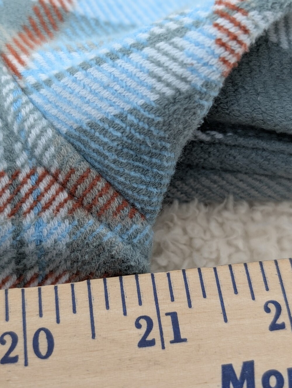 Cotopaxi M Teal Plaid Organic Cotton Heavyweight Flannel Shirt Fall Favorite EUC - Picture 7 of 13